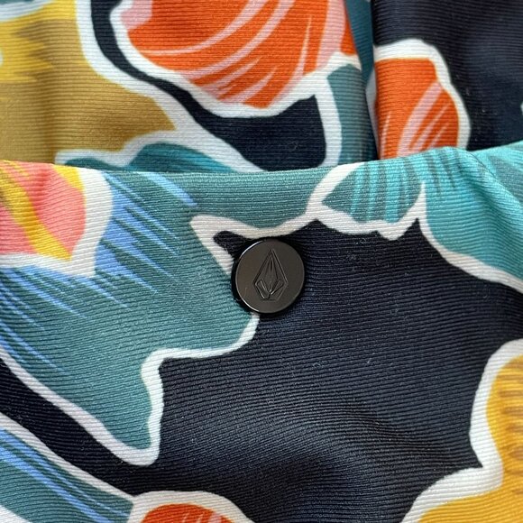 NEW $105 Volcom Womens Small One Piece Tropical Floral Take It Easy Swimsuit - Picture 11 of 11